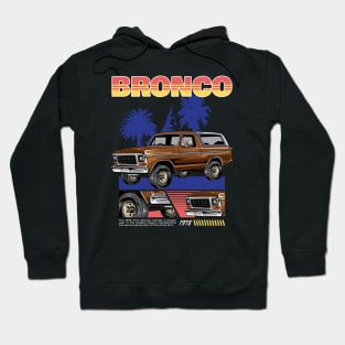 1978 Bronco SUV Car Hoodie